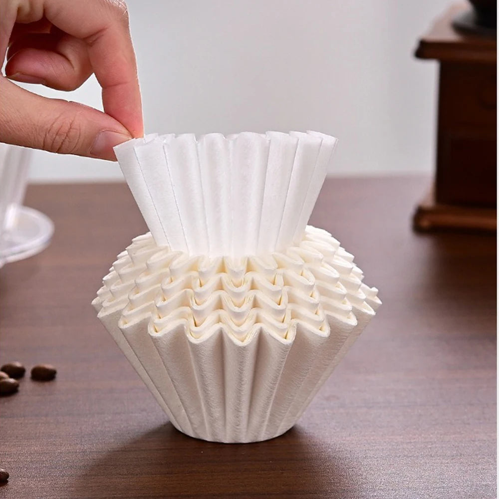 1-4 People Hand-making Coffee Filter Paper Cake Acrylic Coffee Filter Cup Filter Paper Press Household Coffee Accessories