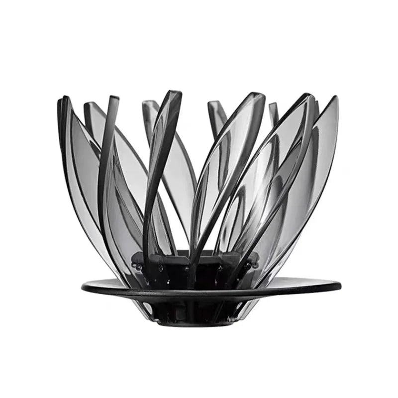 Water Lily Drip Coffee Filter - Removable and Replaceable Resin Lotus Petal Pour Over Coffee Brewer