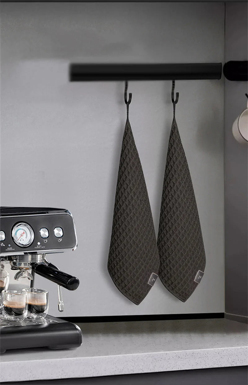 1/4Pcs Coffee Bar Cleaning Towels Super Absorbent Microfiber Cleaning Cloth Towel Home Barista Clean Tool Coffee Machine Cleaner