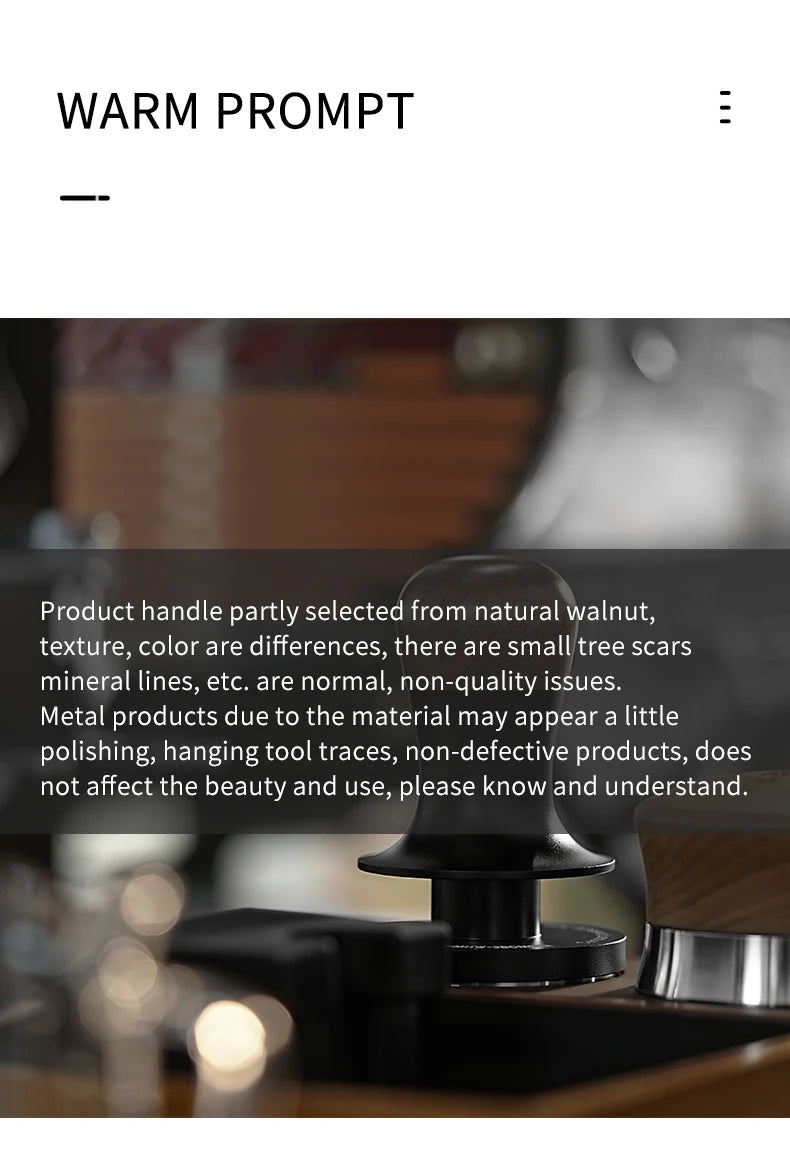 MHW-3BOMBER Constant Pressure Coffee Tamper 45.5mm 49.7mm 51mm 53.35mm 58mm 58.5mm Espresso Flat Tampers Loaded Barista Tool