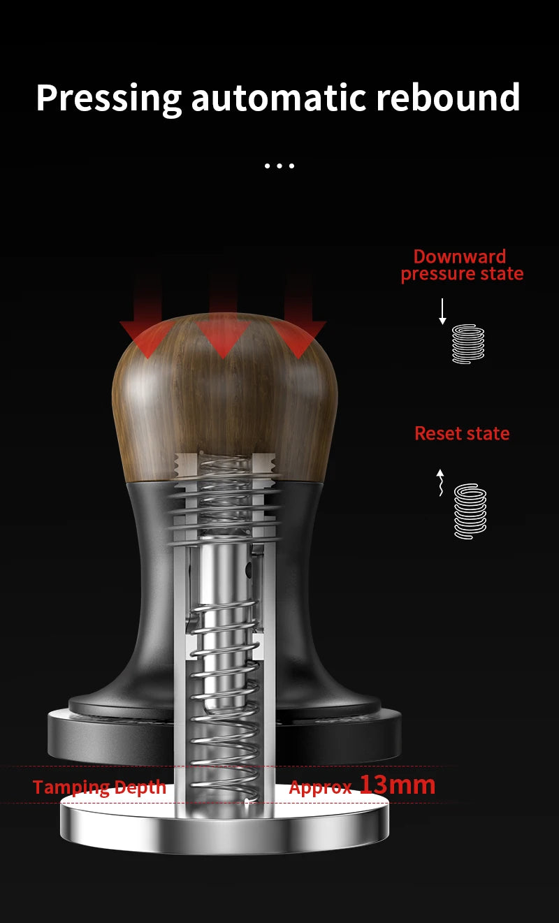 MHW-3BOMBER Constant Pressure Coffee Tamper 45.5mm 49.7mm 51mm 53.35mm 58mm 58.5mm Espresso Flat Tampers Loaded Barista Tool