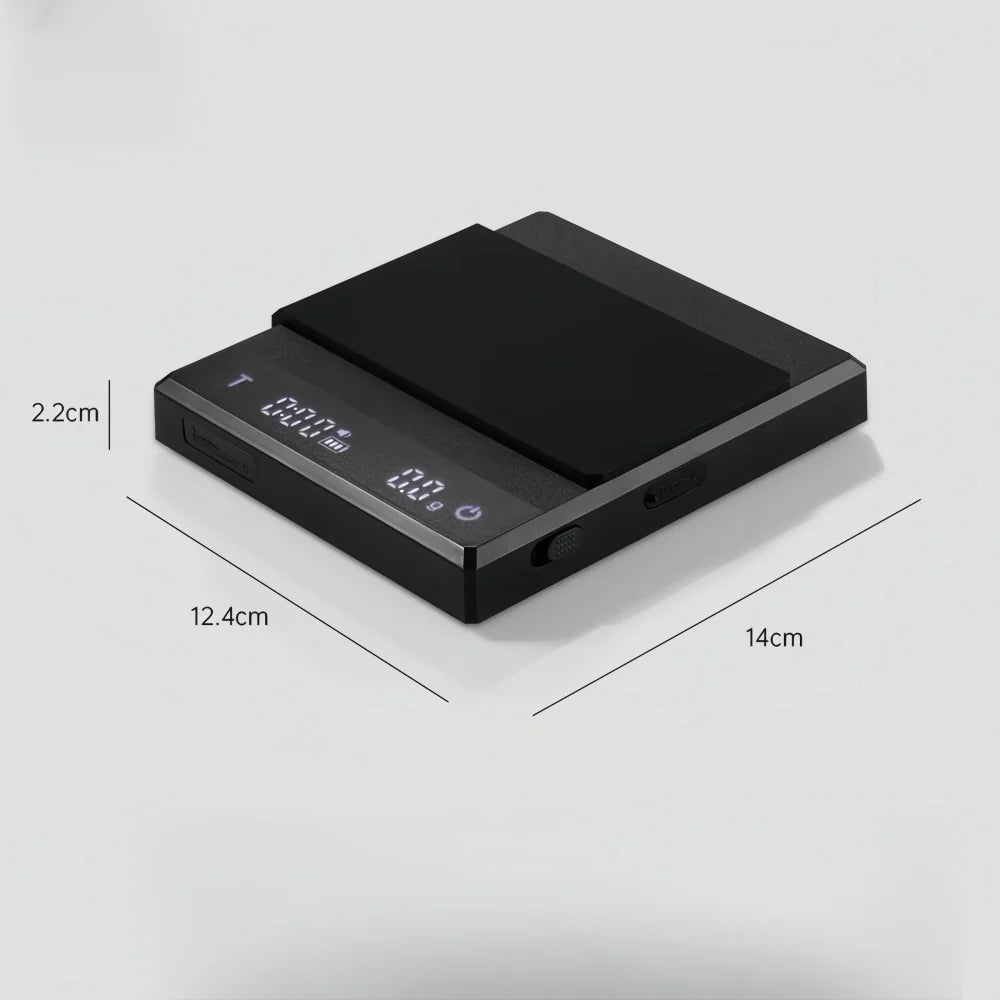 Electronic Coffee Scale Smart Powder-water Ratio Timing USB Silicone Pad High Precision Good Quality Professional Coffee Tools