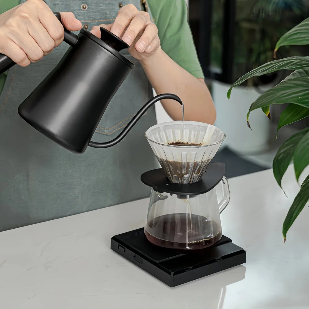 Electronic Coffee Scale Smart Powder-water Ratio Timing USB Silicone Pad High Precision Good Quality Professional Coffee Tools
