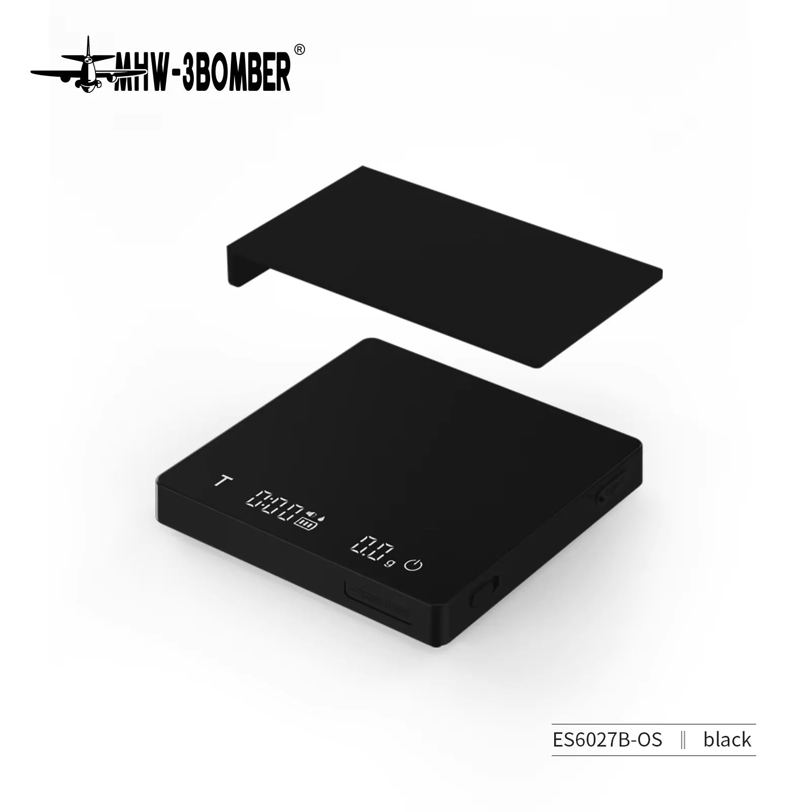 MHW-3BOMBER Digital Kitchen Coffee Scale High Precision Cyclic Rechargeable Espresso Electronic Scale Home Barista Accessories