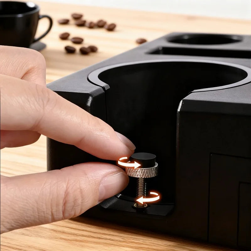Espresso Coffee Tamp Station 9 in 1 Espresso Organizer Fit 51,54,58MM Distributor Portafilter Holder & Puck Screen Accessories