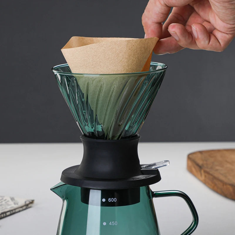 Immersion Coffee Dripper V02 Immersion Drip Coffee Glass Switch Pour Over Coffee Maker Drip  Coffee Dripper and Filters