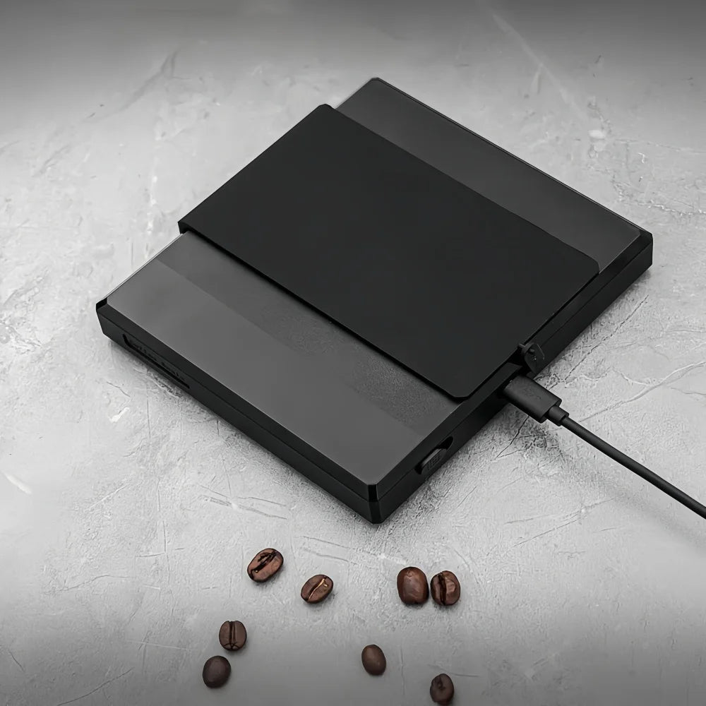 Electronic Coffee Scale Smart Powder-water Ratio Timing USB Silicone Pad High Precision Good Quality Professional Coffee Tools