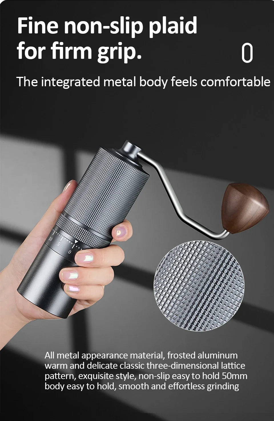 New Manual Coffee Grinder 5/6/7 Core Professional Espresso Bean Coffee Grinder Mill External Adjustable Coffee Maker for Home