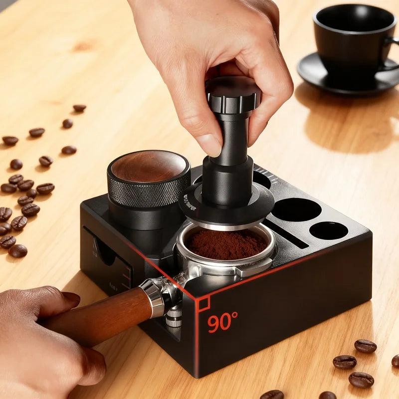 Espresso Coffee Tamp Station 9 in 1 Espresso Organizer Fit 51,54,58MM Distributor Portafilter Holder & Puck Screen Accessories