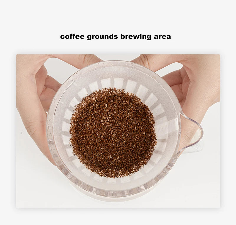 TIMEMORE PCTG Crystal Eye dripper coffee dripper pour over coffee maker Conical coffee filter cup hand drip reusable filters