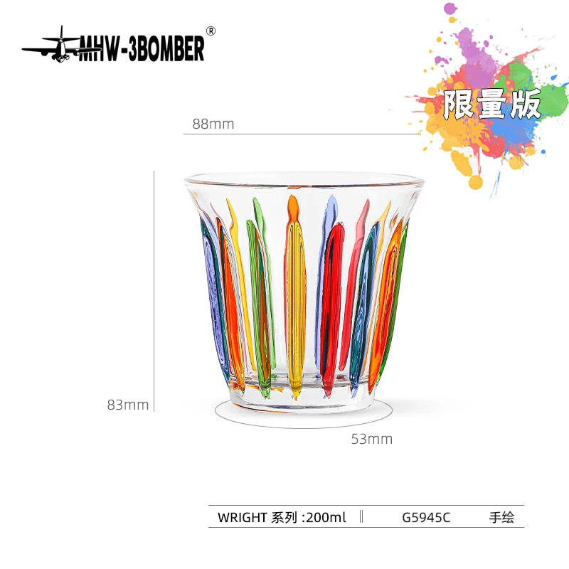 MHW-3BOMBER Coffee Cups Drinking Glasses Espresso Cups Water Glasses Beer Juice Cocktail Whiskey Glass Cup Cafe Bar Accessories
